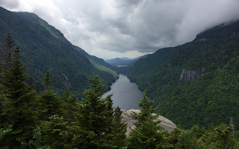 The view from Indian Head Vista in New York’s Adirondack Park.