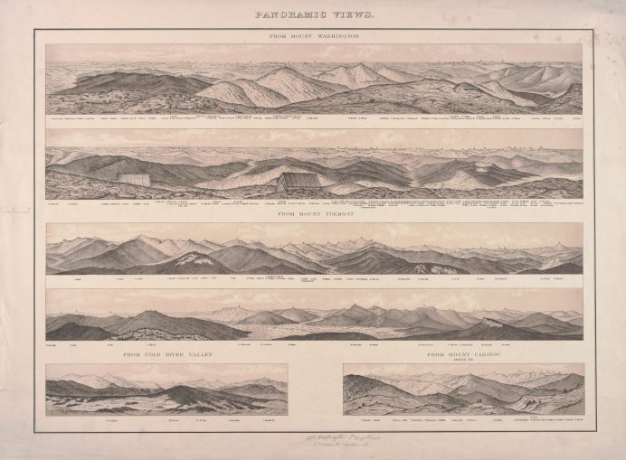 Panoramas of the Presidential Range and White Mountains by Charles H. Hitchcock in 1878