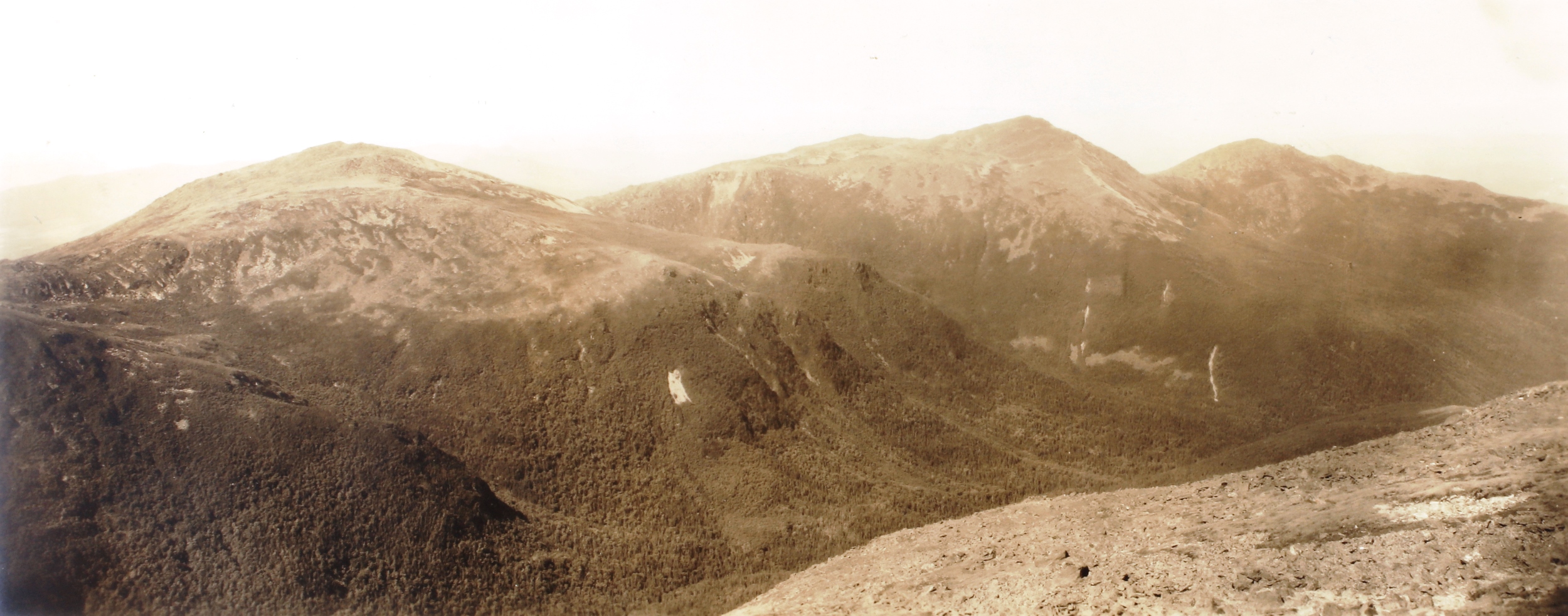 View of the Presidential Range from Mount Washington in the 1920s