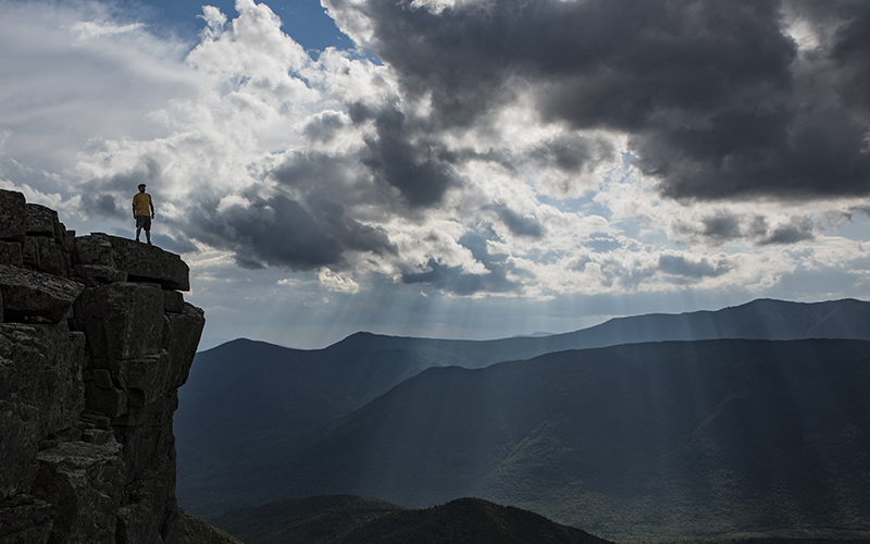 the Bondcliff Trail on Mount Bondcliff, NH