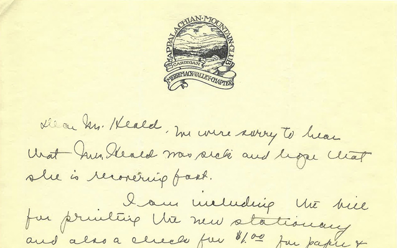 AMC's Merrimack Valley in New Hampshire Chapter letterhead