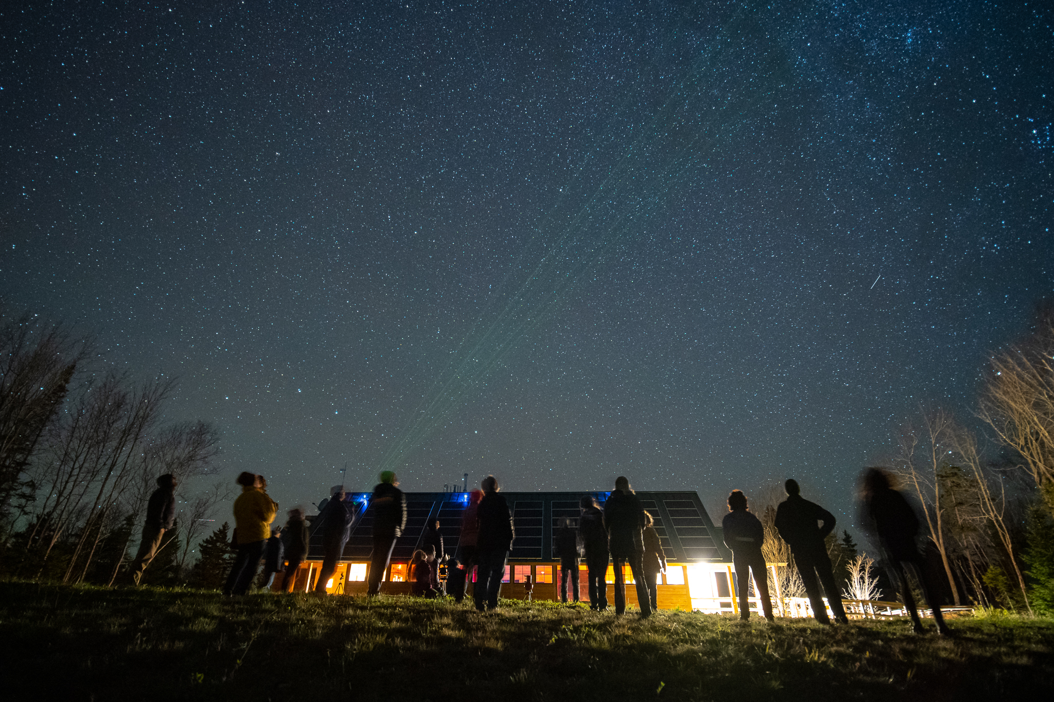 J Walter Dark sky festival at Medawisla in Maine Woods