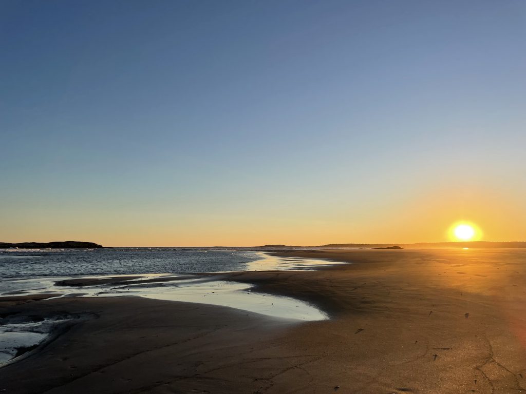 Beach at sunset