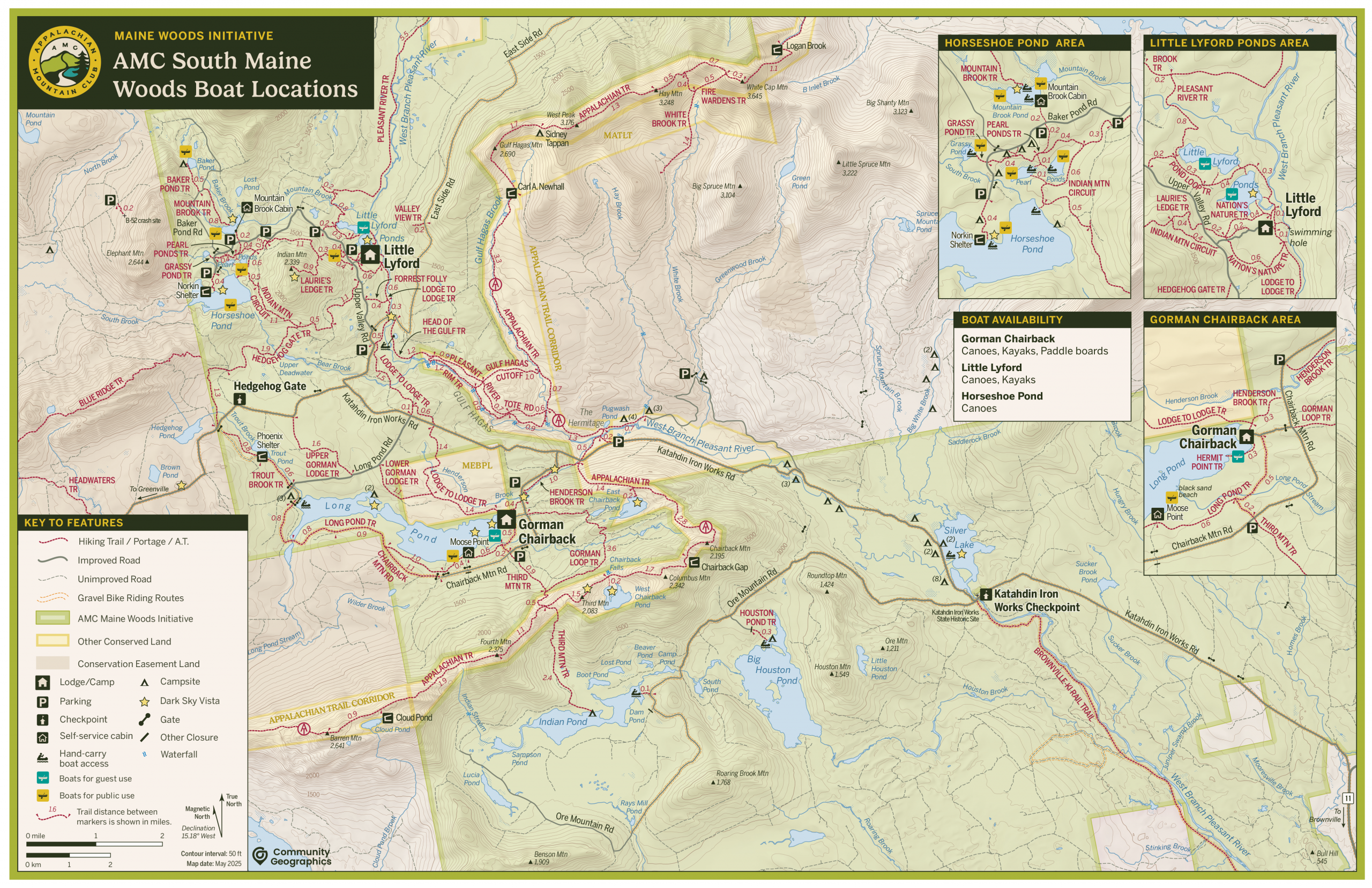 Map of canoe storage areas in MWI.