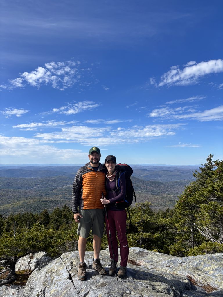 Jesse & Christina on a mountain top.