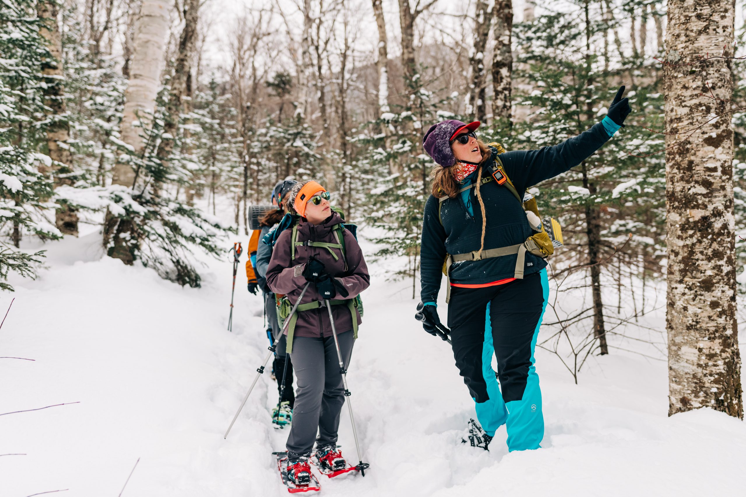 Mar. 19, 19 Mile Brook Trail, White Mountain National Forest, New Hampshire-- An AMC staff-led guided program. Photo by Corey David Photography. Corey David Photography