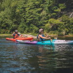2 people kayaking