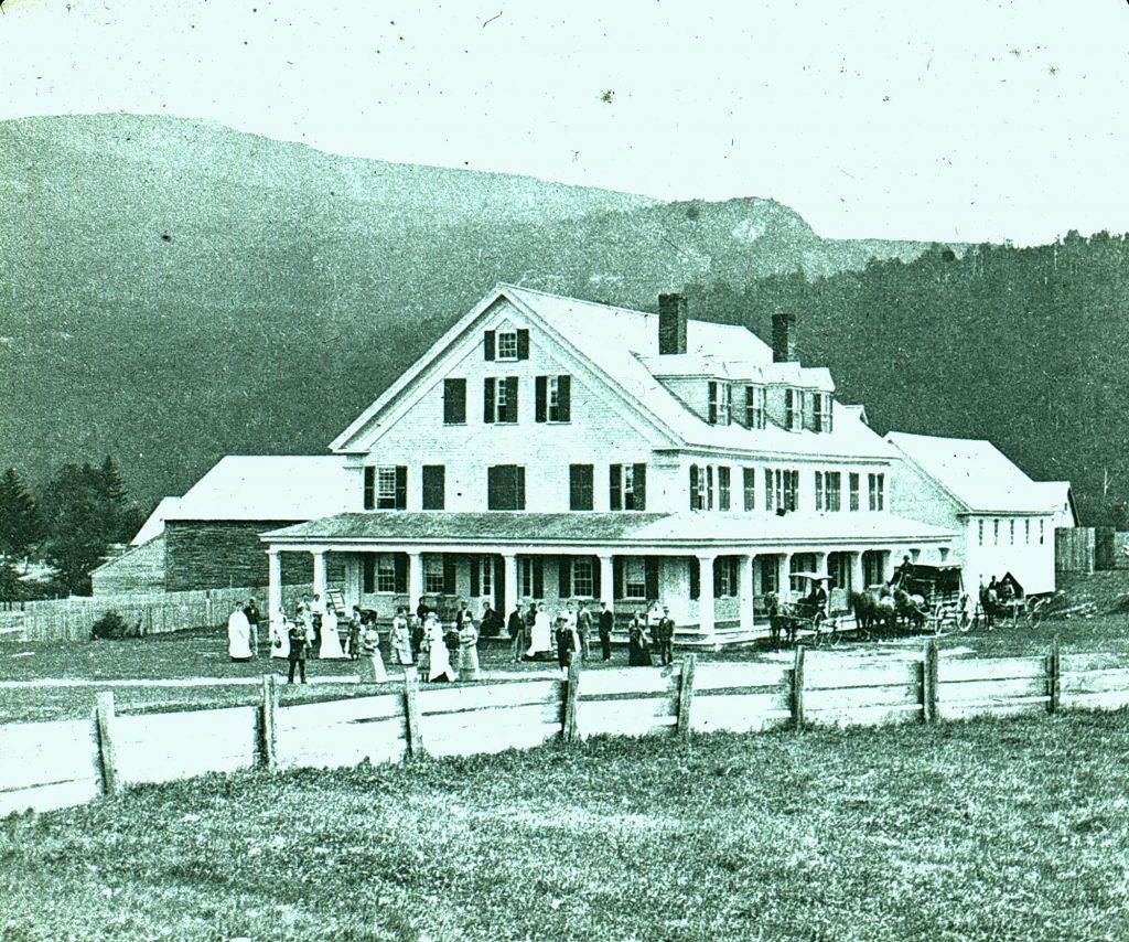 1876 Lary House In Gorham Nh With Several Founding Amc Members And Officers In Front 1876 Ls3.31