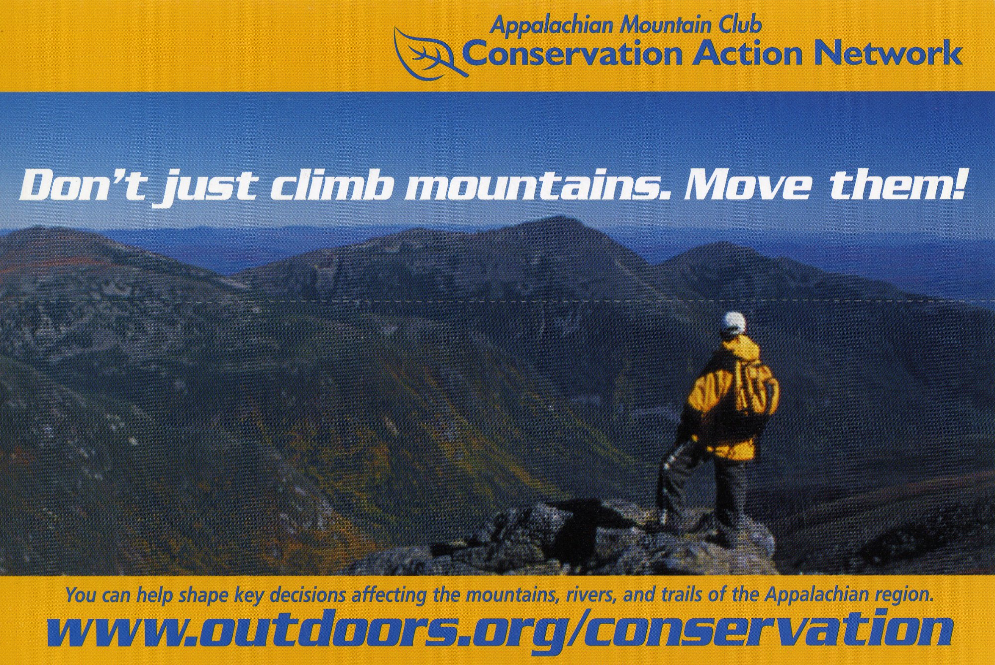 1999 Conservation Action Network Can Postcard Circa 2000s