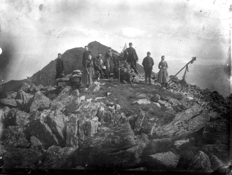 1887 August Camp Hikers On Katahdin Maine