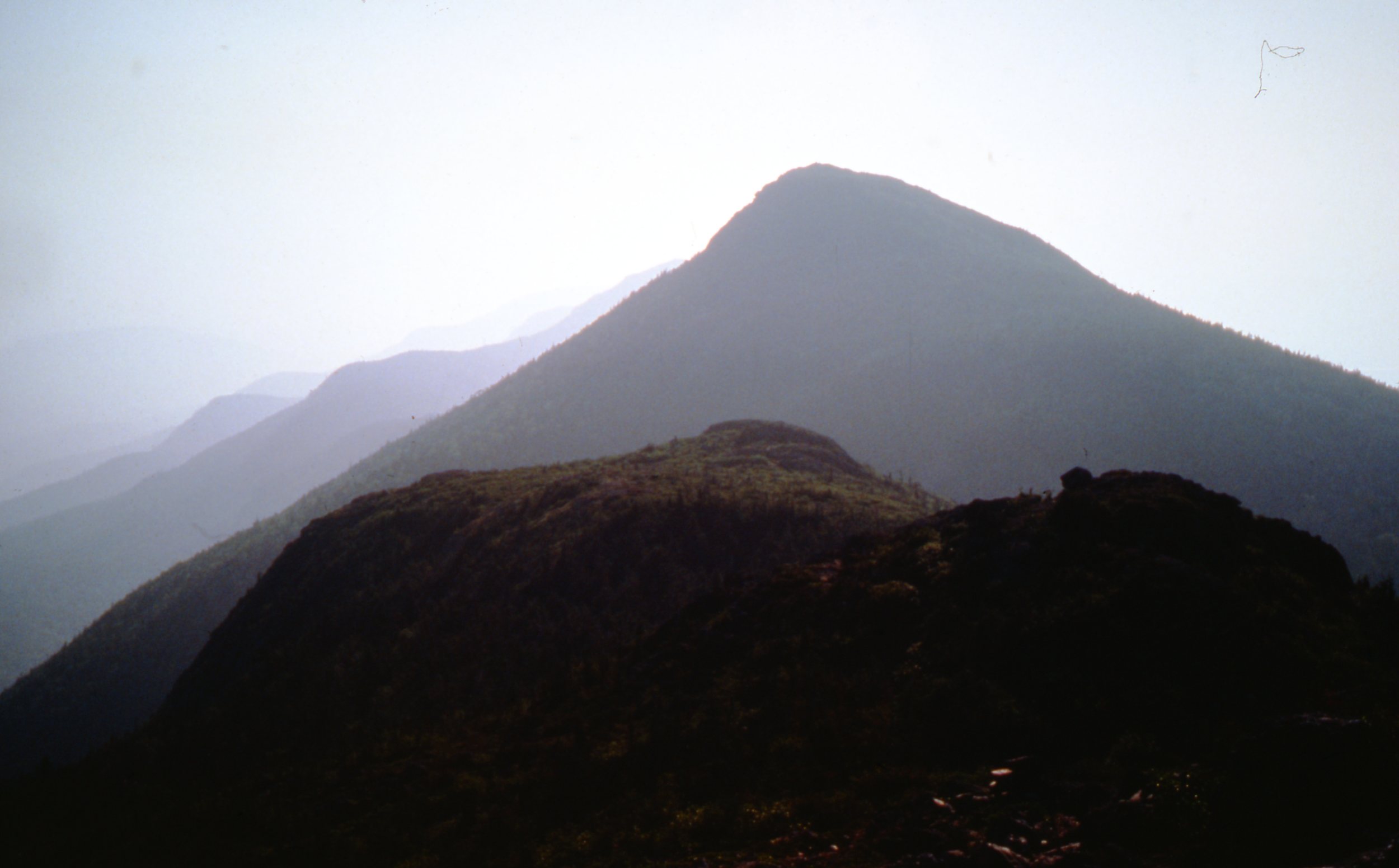 1974 Bigelow Mountain From South Peak, Crocker Mountain Maine 21 July 1977 Sl1977.0074