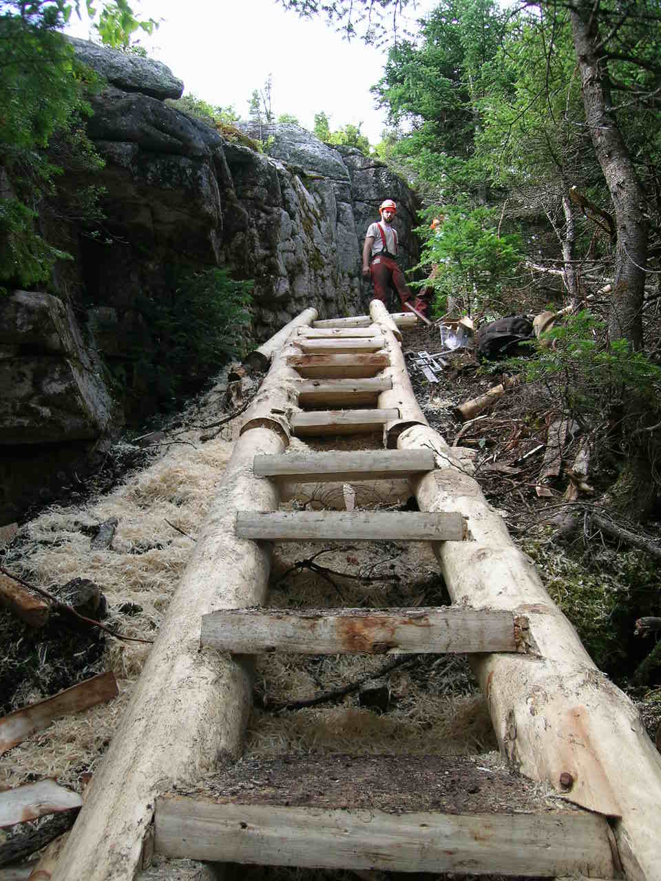 2001 Stairs Built Along The Grafton Loop Trail August 2005